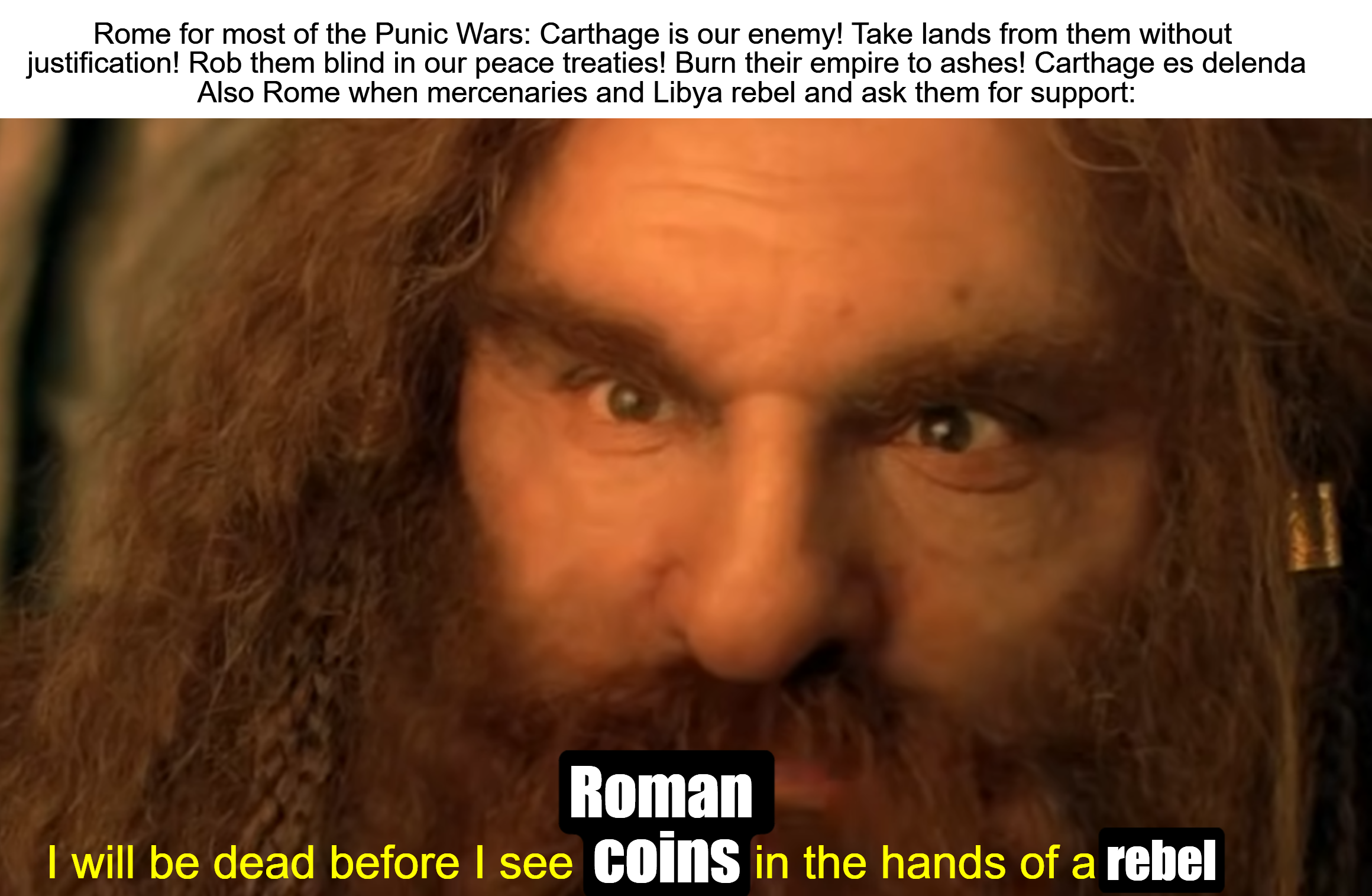 Rome on its way to play nice with Carthage for exactly three and a half years and never again - memes content on JollySwipe