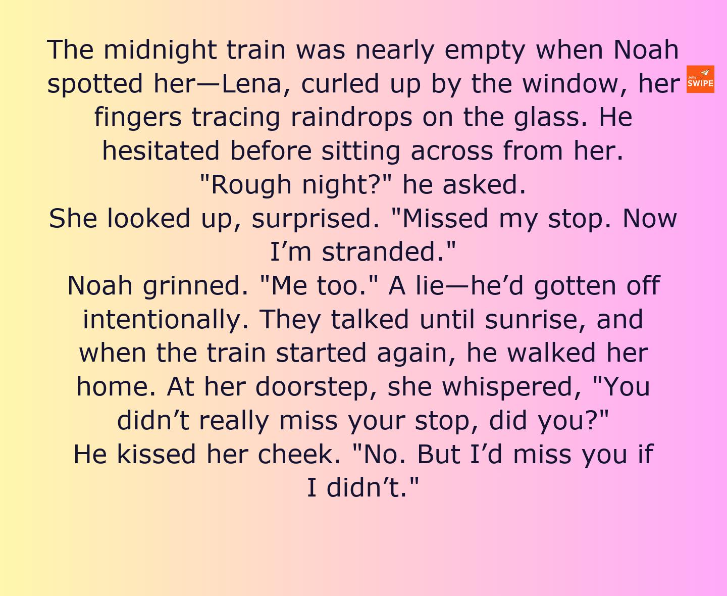 The Last Train Home - short-stories content on JollySwipe